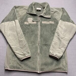Polartec Jacket Mens Medium Long Green Fleece Cold Weather GEN III Army USGI